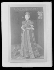 Släp till kröningsklänning, en s. k. robe de cour, Sofia Magdalena, 1772 - Livrustkammaren - 79704