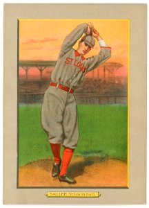Slim Sallee, St. Louis Cardinals, baseball card portrait LCCN2007685660