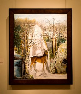 Smithsonian-Unidentified Artist-Stag at Echo Rock-2155