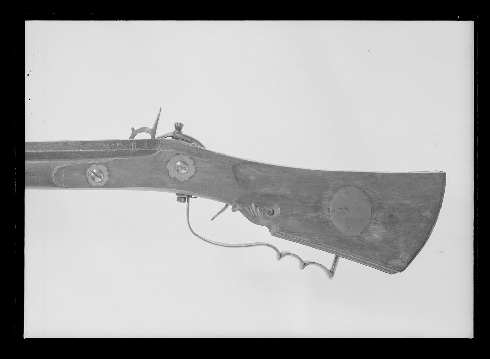 Snapplåslodbössa, lägglås, infjäderslås, Sverige, 1600-talets mitt, pipstämpeln enl - Livrustkammaren - 52568