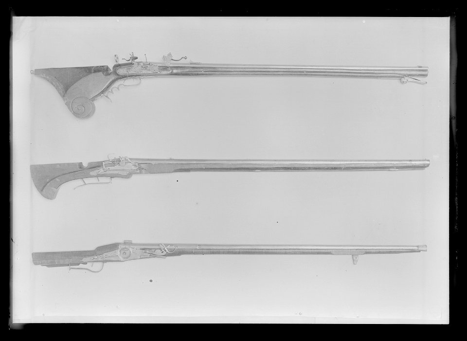 Snapplåsmusköt, lägglås, utfjäderslås, Sverige ca 1600 - Livrustkammaren - 8937