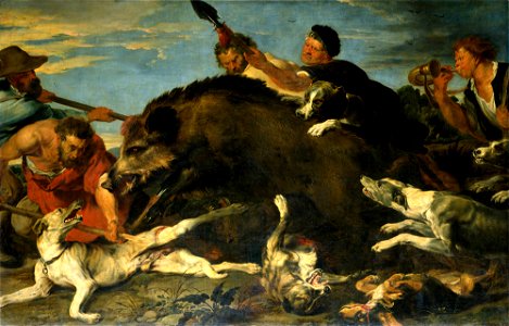 Snijders - Van Dyck - Eine Eberjagd, Um 1618-20