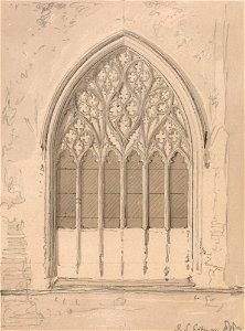 John Sell Cotman - West Window of Snettisham Church, Norfolk - Google Art Project