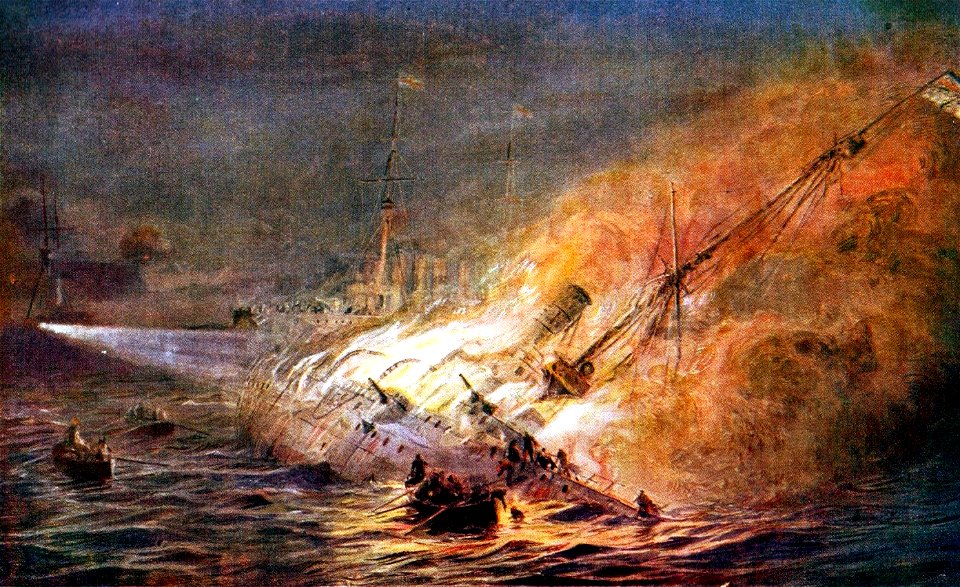 SMS Leipzig sinking