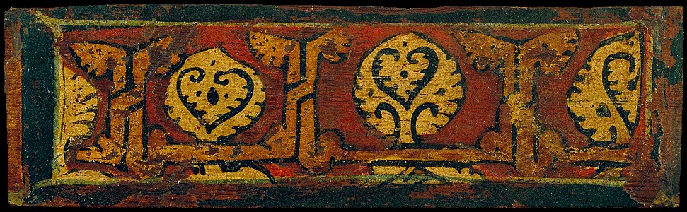 Small coffered ceiling panel with plant motifs - Google Art Project