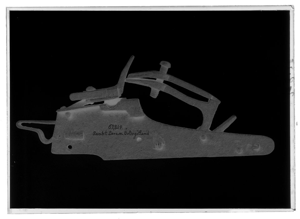 Snapplås, springlås, utfjäderslås, Sverige, 1600-talets början - Livrustkammaren - 10016-negative