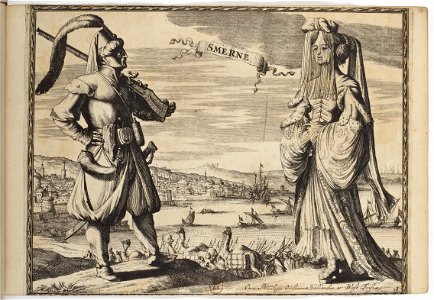 Smerne -Smyrne, Izmir- - Costumes des quatre parties du monde, gravés dans la manière de Luycken (1670)