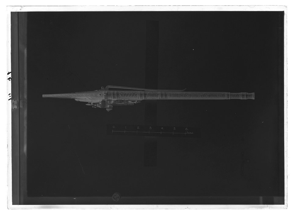 Snapplåspistol, skotsk typ A, daterad 1613, låset stämplat V D - Livrustkammaren - 9558-negative