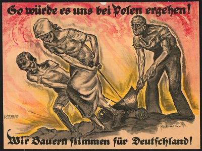 So würde es uns bei Polen erehen! Wir Bauern stimmen für Deutschland! - Kirchbach. LCCN2004665986