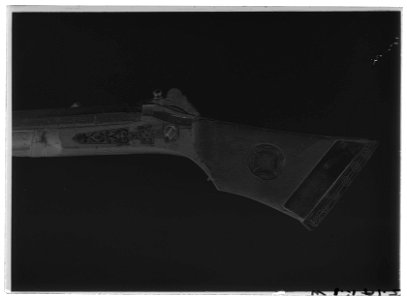 Snapplåsstudsare, lägglås, utfjäderslås, Sverige, 1600-talets mitt - Livrustkammaren - 53282-negative
