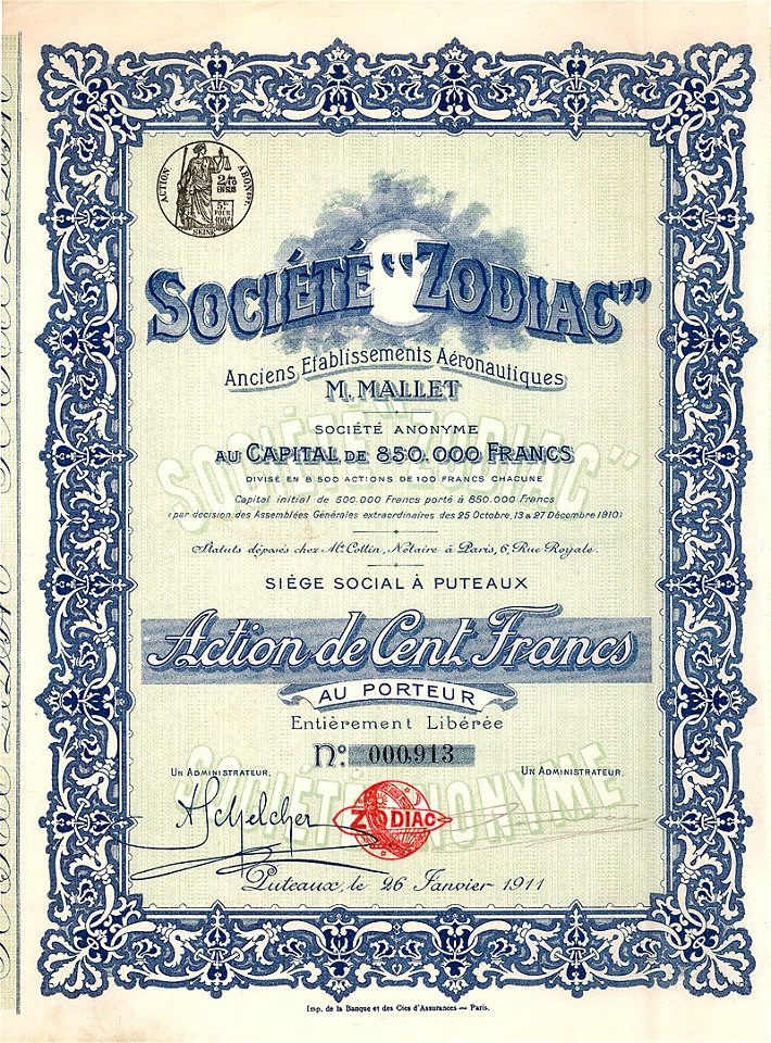 Soc Zodiac 100 ff 1911