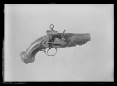 Snapplåspistol, terzerol med katalanalås, Spanien-Syditalien 1700-tal - Livrustkammaren - 60376