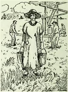 Société Saint-Jean-Baptiste - La corvée (deuxième concours littéraire), 1917 (page 168 crop)