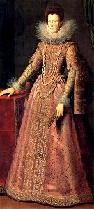 So-called portrait of Eleonora de' Medici, daughter of Ferdinand I. Free illustration for personal and commercial use.