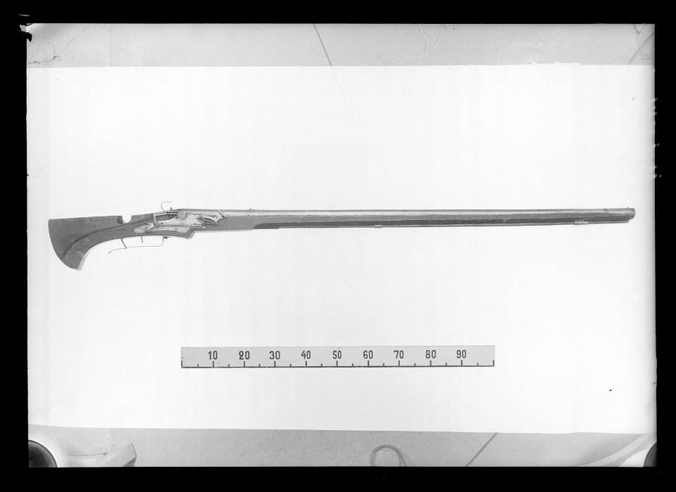 Snapplåsmusköt, lägglås, utfjäderslås, Sverige ca 1600 - Livrustkammaren - 61400