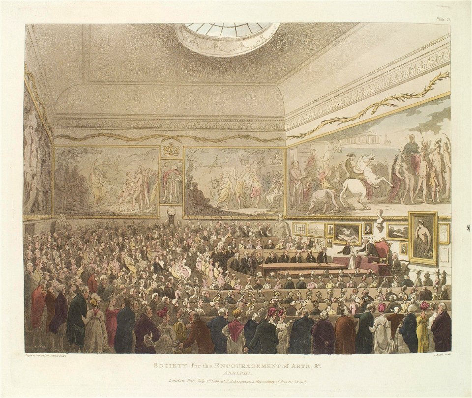 Society for the Encouragement of Arts, &c. Adelphi by Rudolph Ackermann