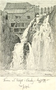 Småland, Vedbo hd., Marbäcks sn., Stalpet. Kvarn vid Stalpet i Aneby – byggd 1799 - Nordiska museet - NMA.0088423