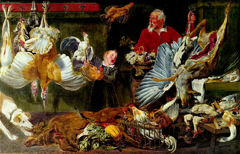 Frans Snyders - A game shop - Vilthandlerbod - Nasjonalmuseet - NG.M.01356