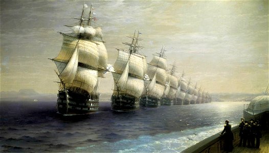 Smotr Cernomorskogo Flota - Ajvazovskij