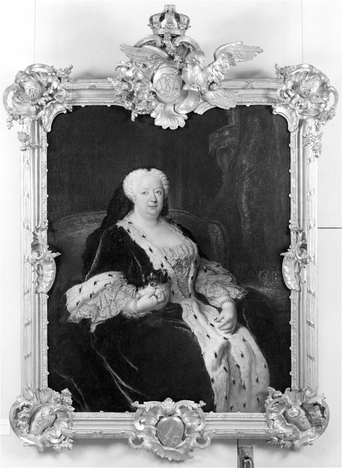 Sofia Dorotea, 1687-1757, prinsessa av England, drottning av Preussen (Antoine Pesne) - Nationalmuseum - 15769. Free illustration for personal and commercial use.
