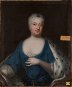 Sofia Charlotta Karolina, 1678-1749, prinsessa av Hessen-Kassel hertiginna av Meckle (David Kock) - Nationalmuseum - 14785. Free illustration for personal and commercial use.