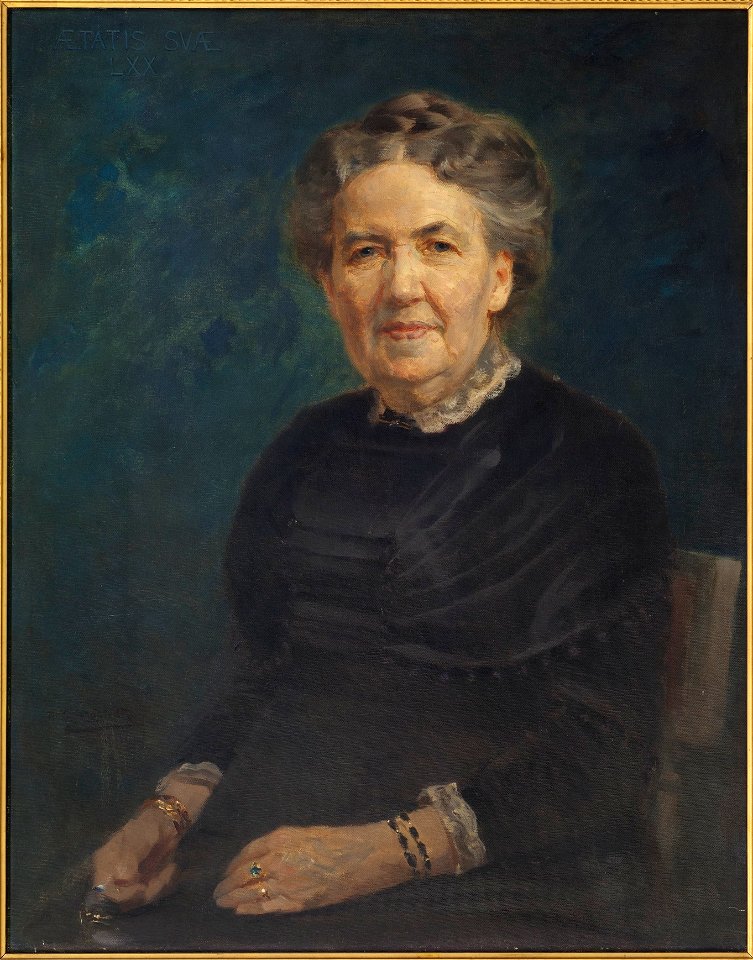 Sofia Lovisa Gumælius, 1840-1915, verkställande direktör, affärskvinna (Axel Jungstedt) - Nationalmuseum - 39636