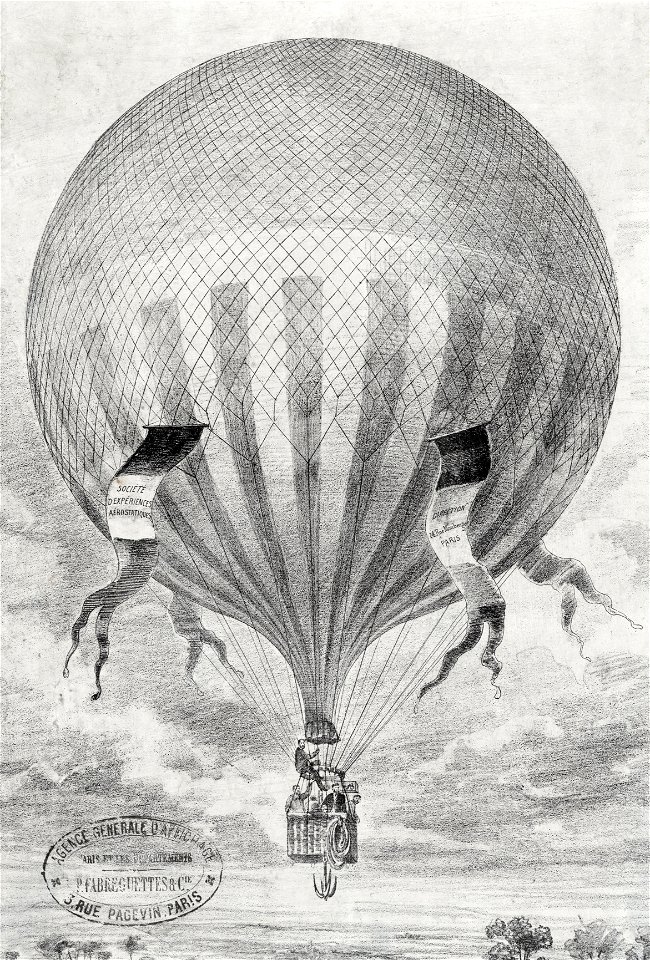 Société d'expériences aérostatiques Direction 24 rue Maubeuge, Paris