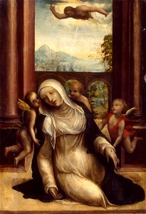 Sodoma, school of - Stigmatization and Faint of St Catherine of Siena, ГЭ-4974