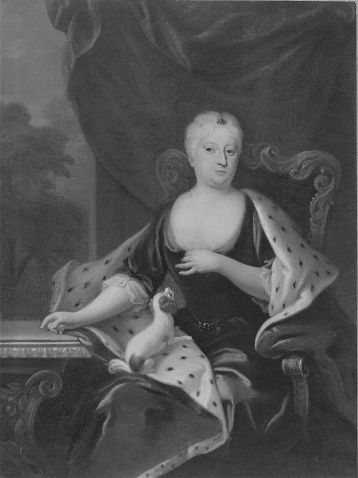 Sofia Charlotta Karolina, 1678-1749, prinsessa av Hessen-Kassel hertiginna av Meckle - Nationalmuseum - 14779