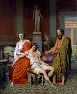 Socrates Chiding Alcibiades in Home of a Courtesan, Germán Hernández AmoresFXD