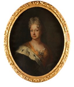 Sofia Charlotta, 1630-1714, prinsessa av Pfalz hertiginna av Braunschweig-Lüneburg k - Nationalmuseum - 15558. Free illustration for personal and commercial use.