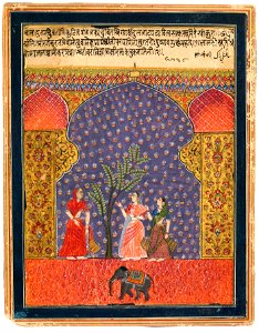 Solanki Raga, Folio from a Ragamala, ca 1590, Metmuseum