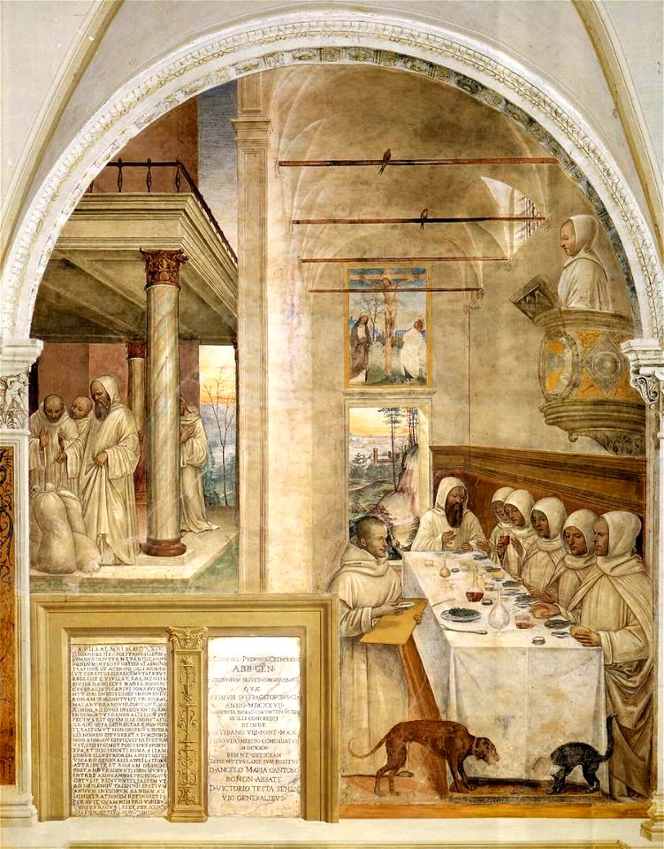 Sodoma - Life of St Benedict, Scene 31 - Benedict Feeds the Monk - WGA21581