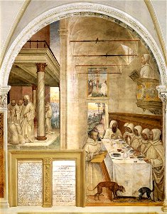 Sodoma - Life of St Benedict, Scene 31 - Benedict Feeds the Monk - WGA21581