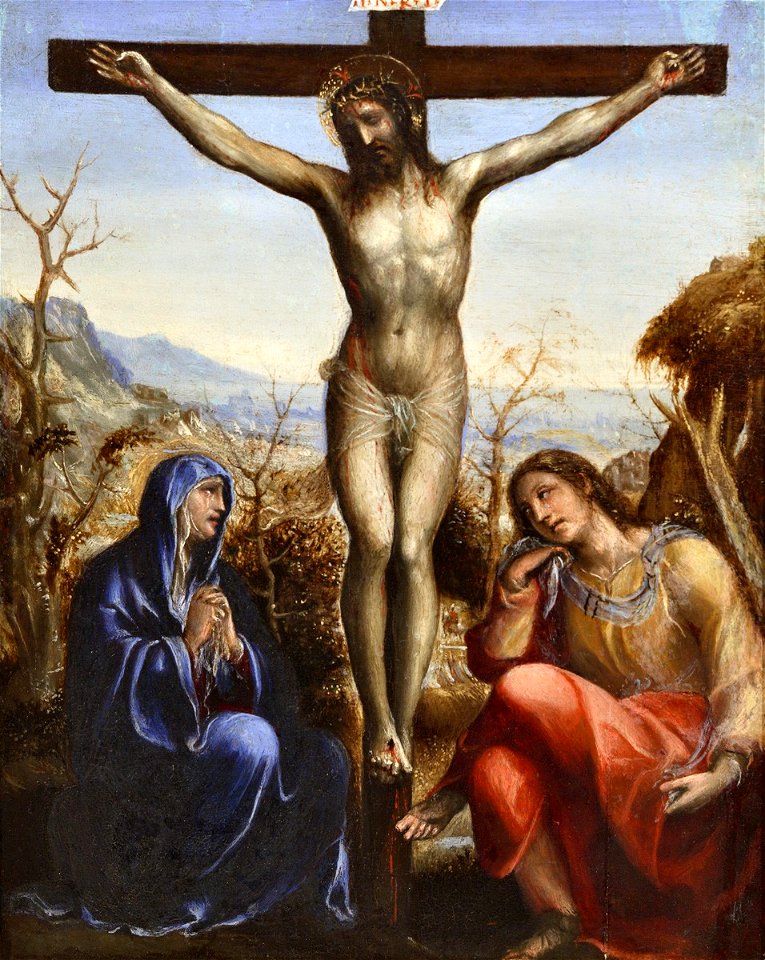 Sodoma - The Crucifixion with the Virgin and Saint John the Evangelist. After 1525, Ж-1598