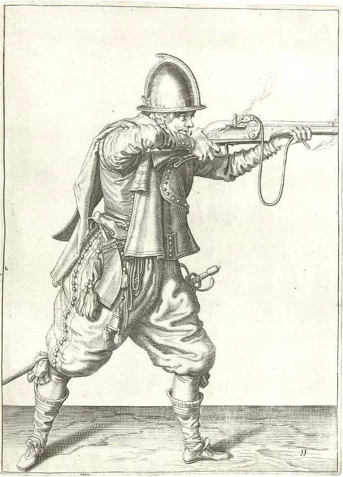 Soldaat met vuurroer 1600