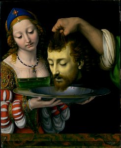 Andrea Solario - Salome with the Head of St John the Baptist - WGA21610. Free illustration for personal and commercial use.