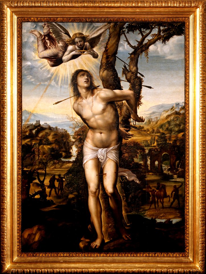 Sodoma - Stendardo di San Sebastiano. Martirio di San Sebastiano, 1525, 1890 n.1590