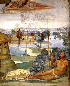 Sodoma - Life of St Benedict, Scene 8 - Benedict is Tempted (detail) - WGA21571