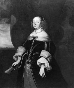 Sofia Eleonora, 1609-1671, prinsessa av Sachsen lantgrevinna av Hessen-Darmstadt (Salomon Duarte) - Nationalmuseum - 15570. Free illustration for personal and commercial use.