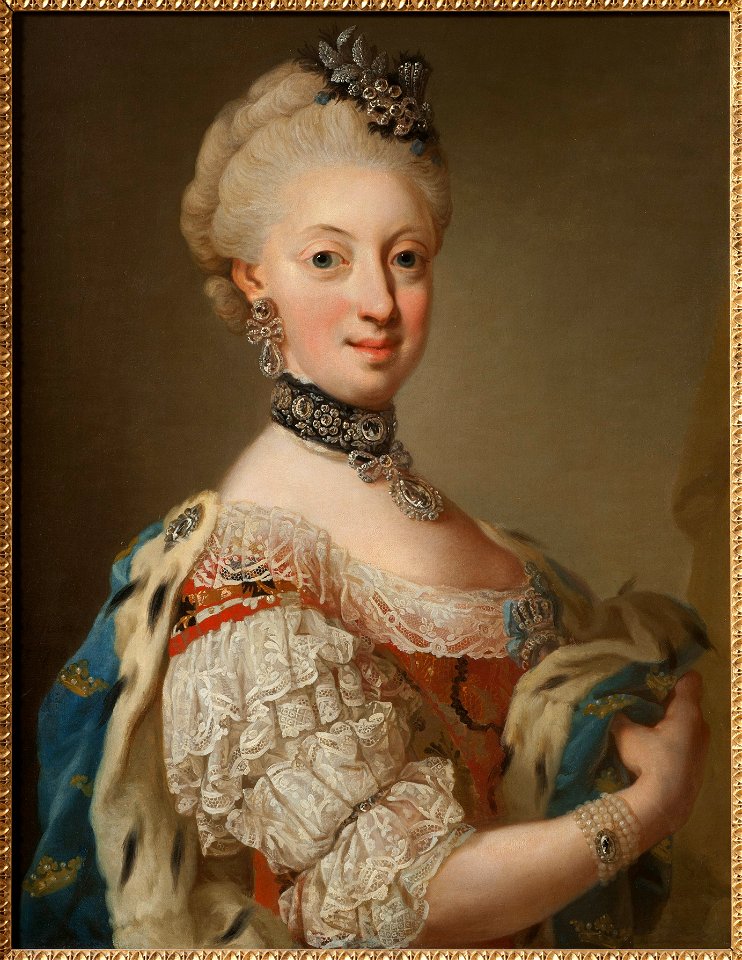 Sofia Magdalena, 1746-1813, drottning av Sverige prinsessa av Danmark (Lorens Pasch d.y.) - Nationalmuseum - 15109