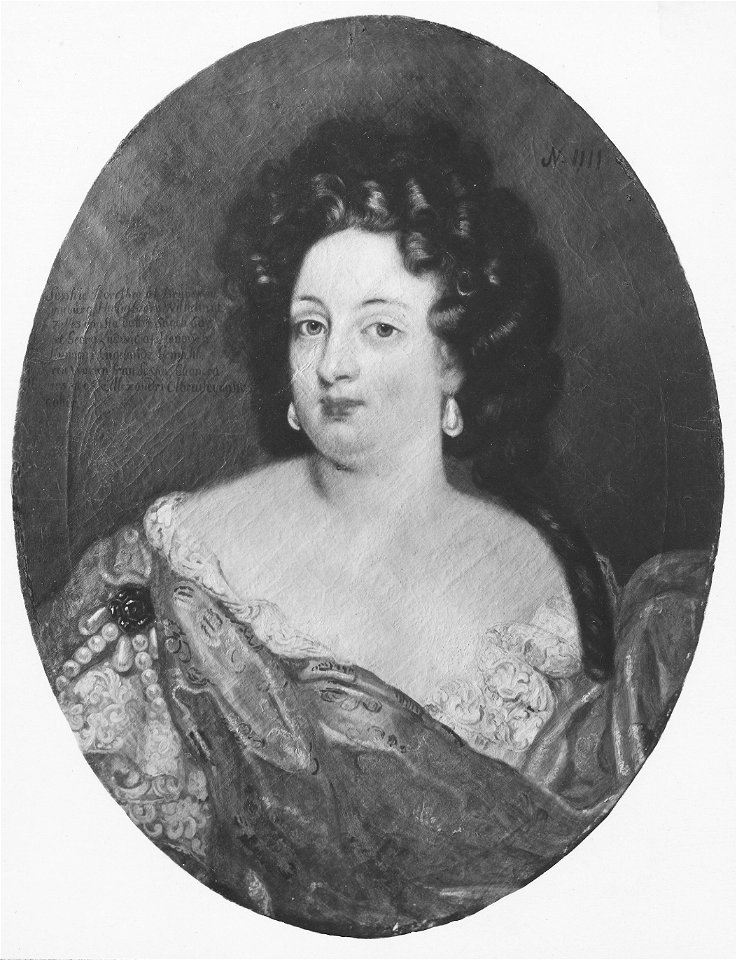 Sofia Dorotea, 1666-1726, prinsessa av Braunschweig-Lüneburg - Nationalmuseum - 15868