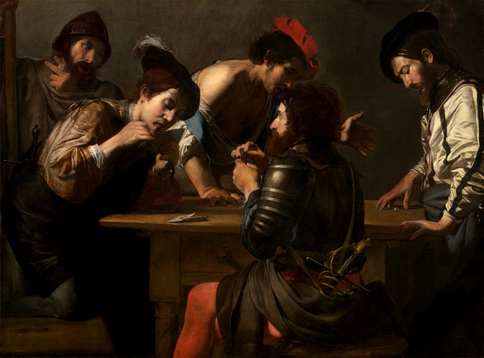 Soldiers Playing Cards and Dice (The Cheats) A12407
