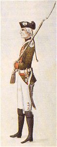 Soldier of Nassamburg regiment by Brotze