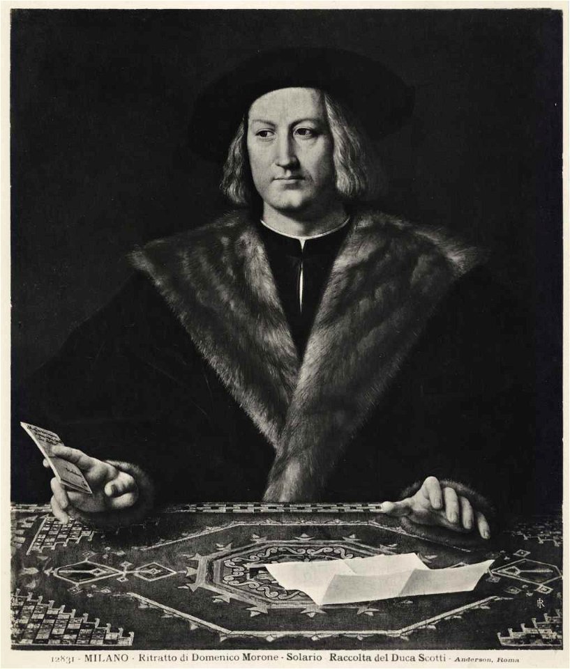 Solario - Ritratto del cancelliere Domenico Gerolamo Morone, 1515 - 1524, Collezione Gallarati Scotti