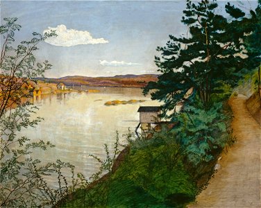 Harald Sohlberg - Painting - NG.M.04322 - National Museum of Art, Architecture and Design. Free illustration for personal and commercial use.