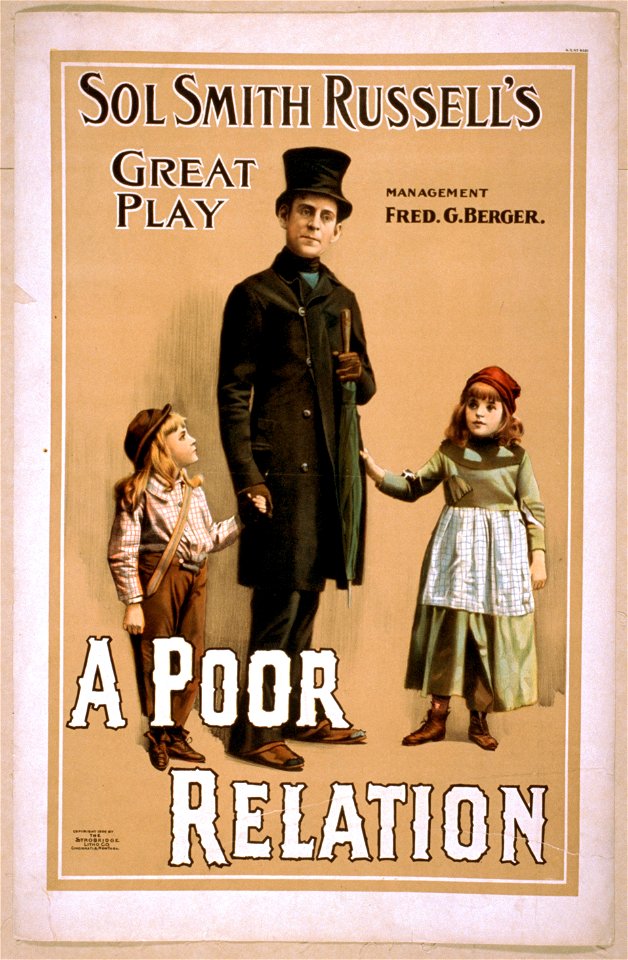 Sol Smith Russell's great play, A poor relation LCCN2014636678