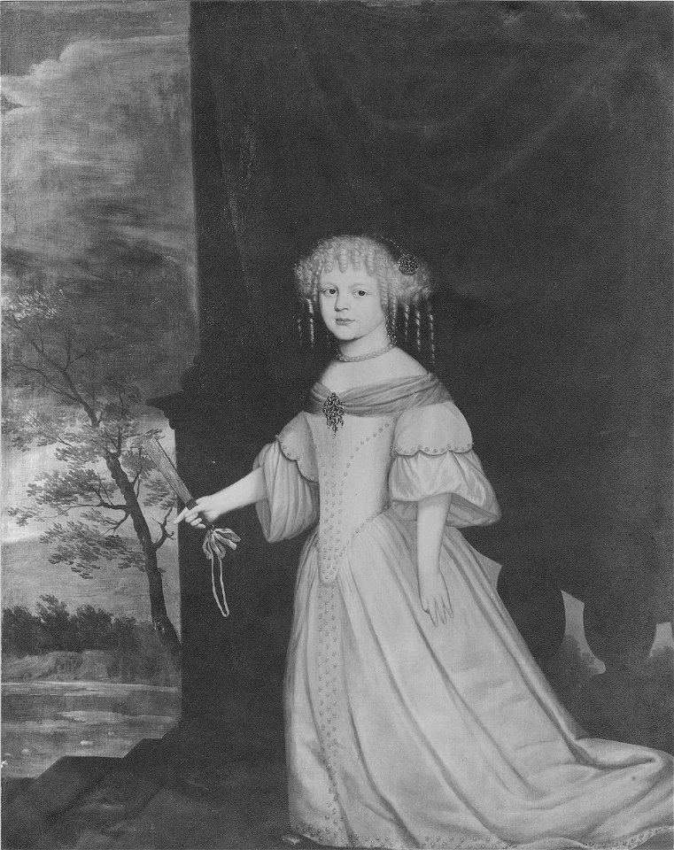 Sofia Augusta, 1663-1694, prinsessa av Anhalt-Zerbst hertiginna av Sachsen-Weimar (Salomon Duarte) - Nationalmuseum - 14900