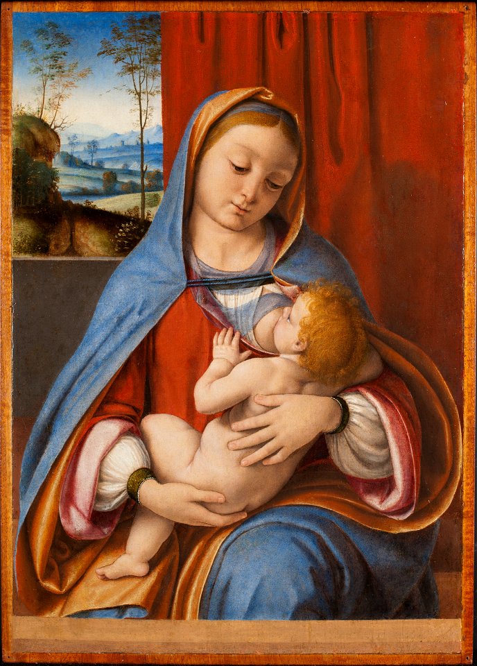 Solario - Virgin Nursing with Christ Child (Maria Lactens), c. 1500, CMA 1962.16