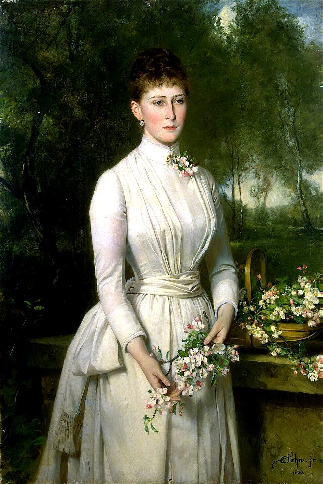 Zon, Karl Rudolf - Portrait of Grand Duchess Elizabeth Feodorovna, Hermitage